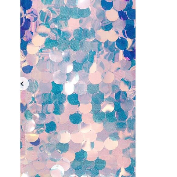 Susana Monaco pink midi sequin dress vegas strapless large - Picture 4 of 10